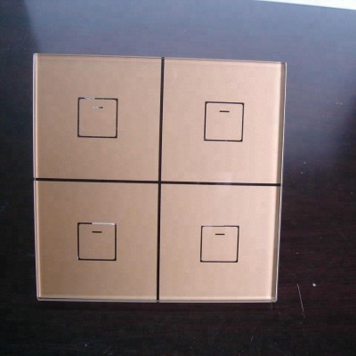 EU Standard Wall Light touch screen Switch glass panel